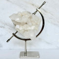 Clear Quartz + Chrome Arc Stand