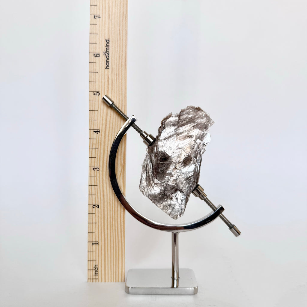 Mica + Chrome Arc Stand