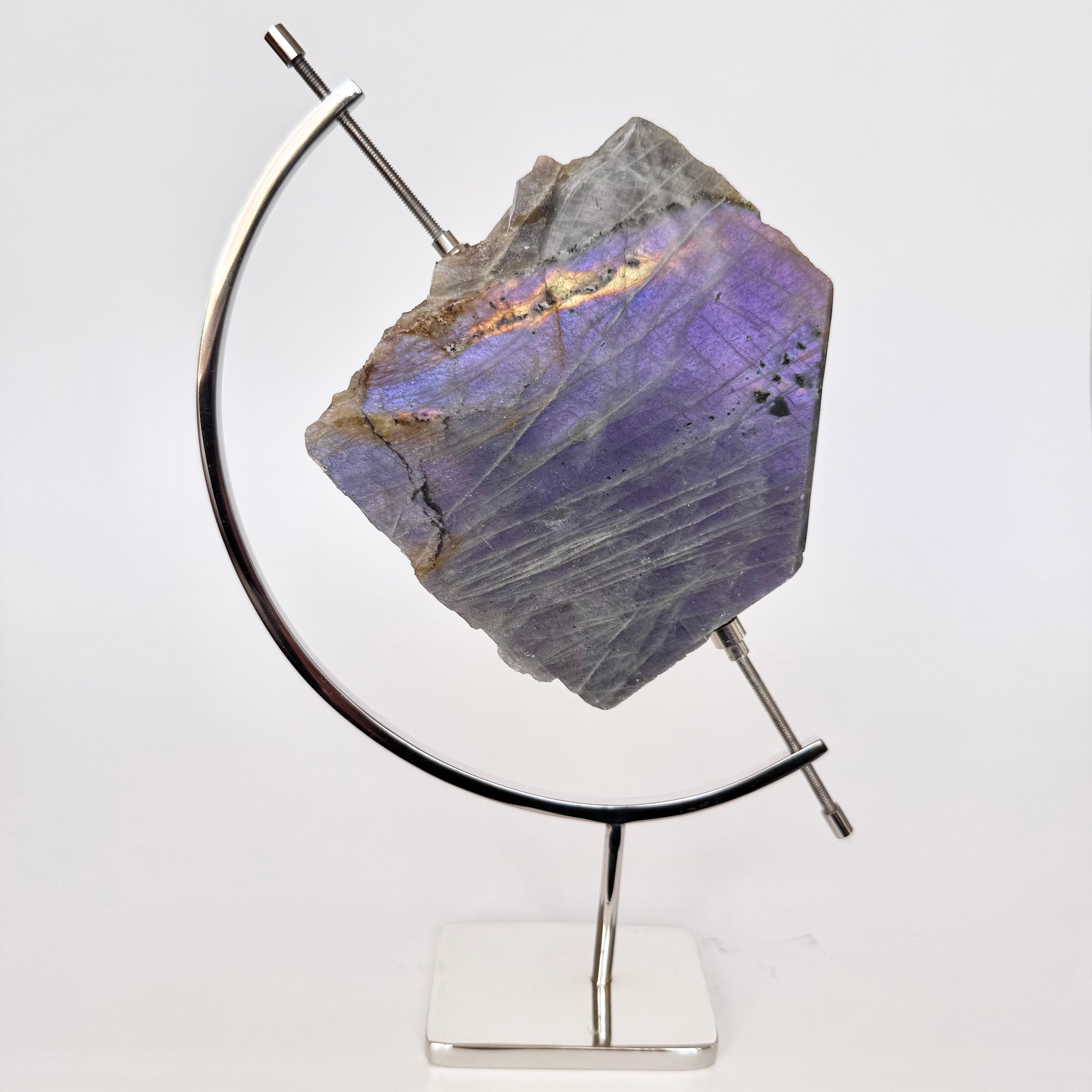 Labradorite + Silver Arc Stand