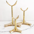 Tall Brass Claw Mineral | Crystal | Stone Specimen Stand